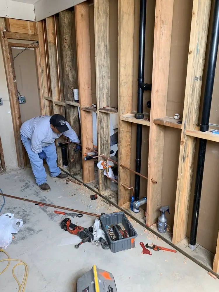 Commercial rough-in plumbing for Water Heater Replacement in Southwood